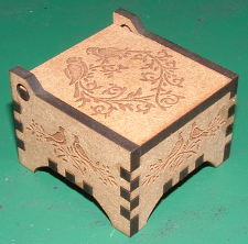 medium size picture of small engraved wooden box